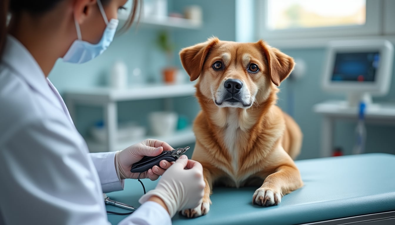 Prix couper griffe chien vétérinaire : selon taille et âge