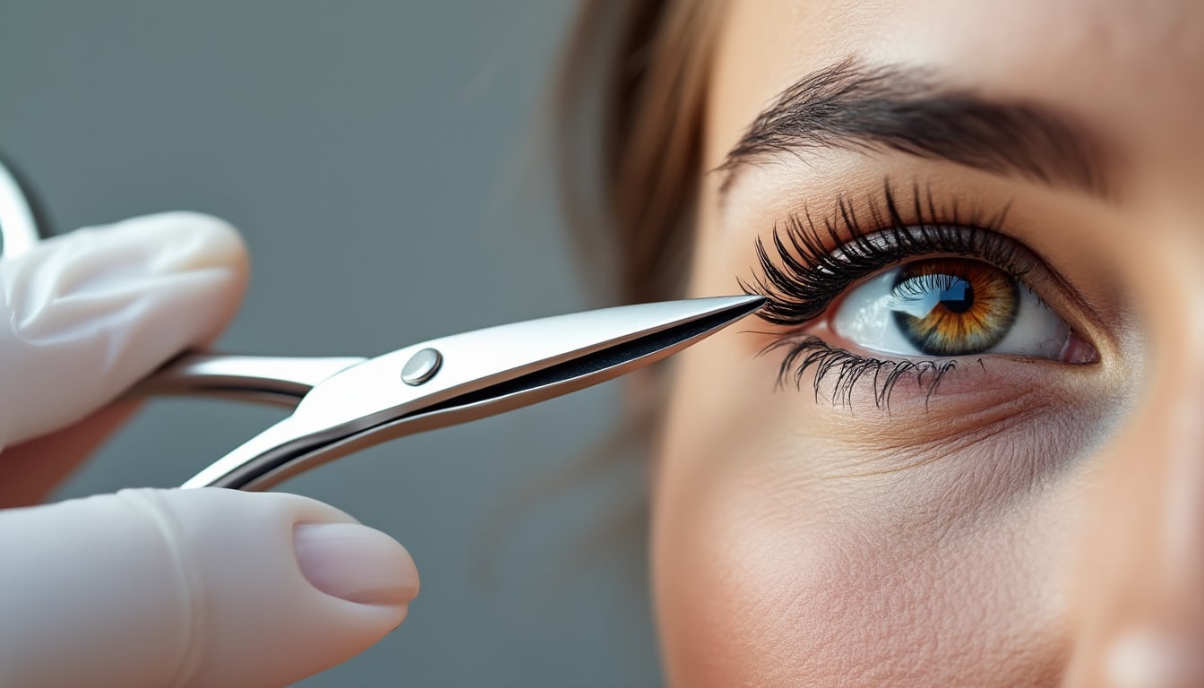 Couper les poils autour des yeux : les précautions